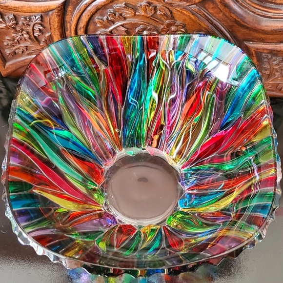 Spectacular 10 1/2" Due Zeta Zecchin Venetian / Murano Art Glass Bowl - Picture 7 of 16